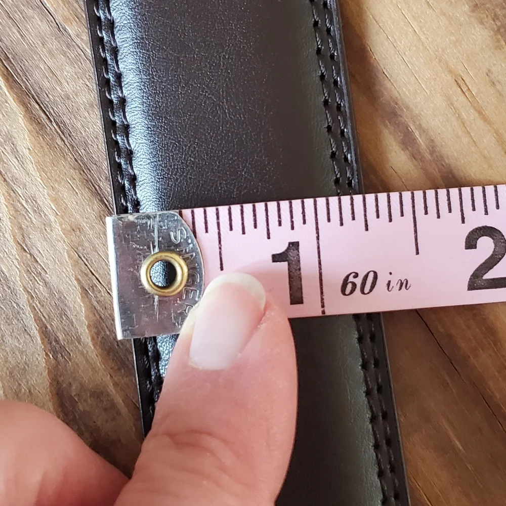 Florsheim Men's Dark Brown Leather Dress Belt Size 42